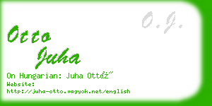 otto juha business card